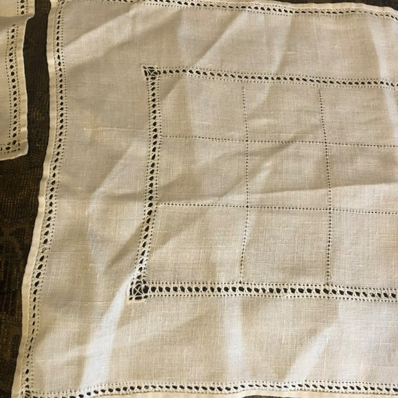 Battenburg Lace Dresser Scarf Set 3 Farmhouse Masculine - Picture 2 of 4